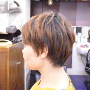 縮毛矯正・髪型・ショート1